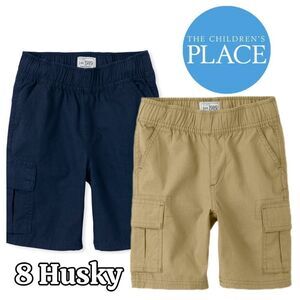 Boys HUSKY Size 8 Stretch Waist Cargo Shorts (Set of 2)